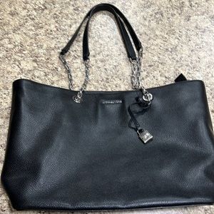 Michael Kors Black Pebble Leather Large Tote